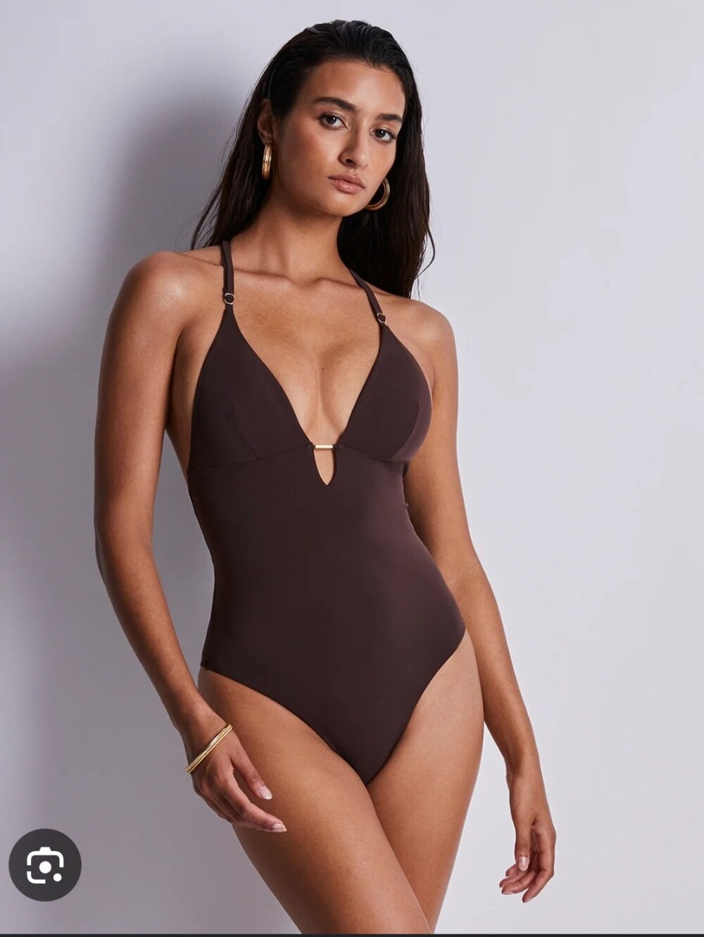 🚨 New Plunge One-Piece Swimsuit in Chocolate